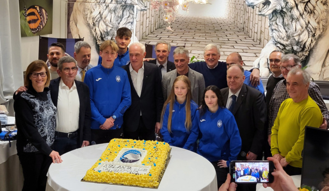 La festa dell’Atalanta Club Valgandino per Antonio Percassi, eletto “Bravo Papà 2024”