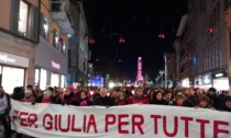 Presidio della Rete contro la violenza di genere a Bergamo in Largo Rezzara
