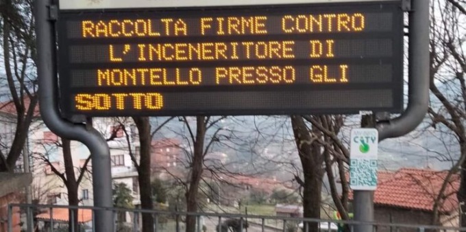 Più di 5 mila persone hanno firmato la petizione contro l’inceneritore della Montello
