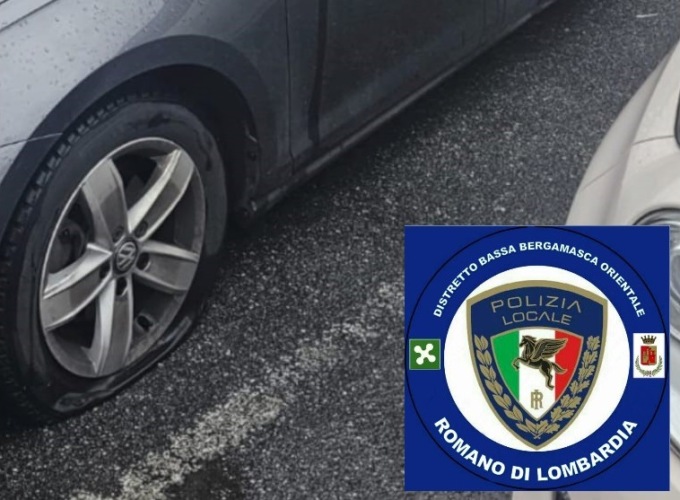 Una donna lo manda a tagliare le gomme alla nemica: 70enne beccato dalla polizia locale