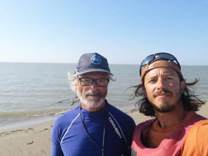 Padre e figlio di Ciserano in canoa sul Po fino al Mar Adriatico