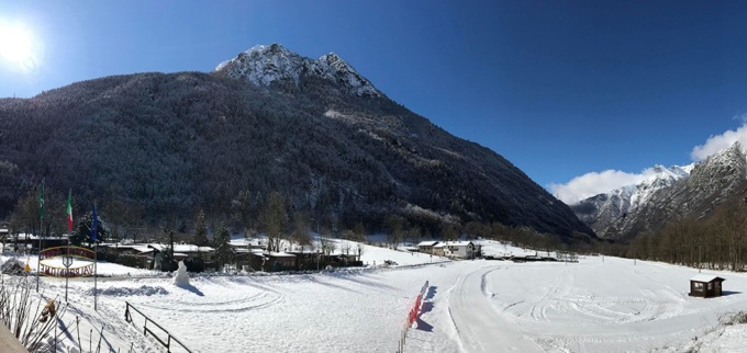 Cervo dilaniato da un lupo vicino alla pista di fondo di Valbondione