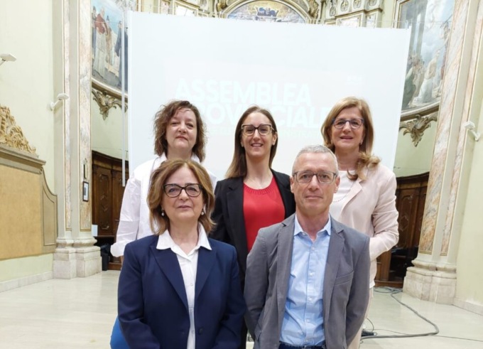 Il Pd presenta i candidati alle amministrative: Paola Suardi, Anna Piras, Renato Mora, Paola Benigni ed Elena Carnevali