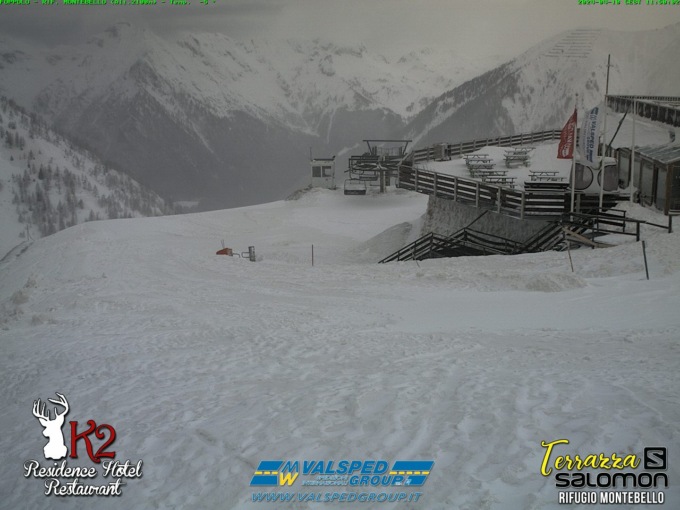 Torna la neve in alta quota: a Foppolo scesi circa venti centimetri