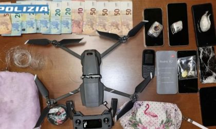 Con il drone per trasportare la droga in carcere: condanne fino a sei anni per i tre arrestati