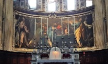 Al via il restauro del grande quadro di Camillo Procaccini in Santa Maria Maggiore