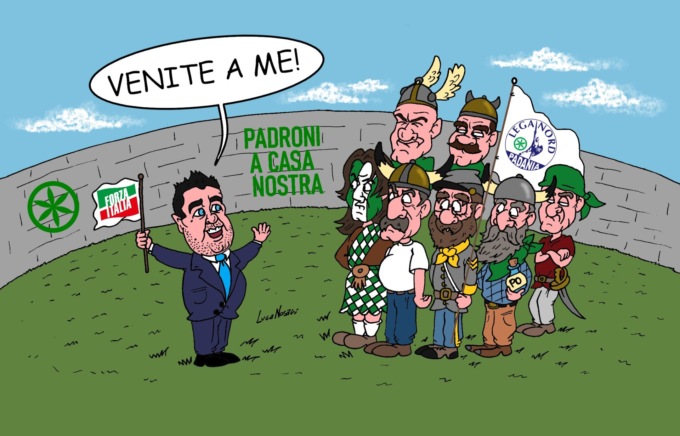 Forza Nord, cioè la zampata di Forza Italia per prendersi i bossiani delusi dalla Lega