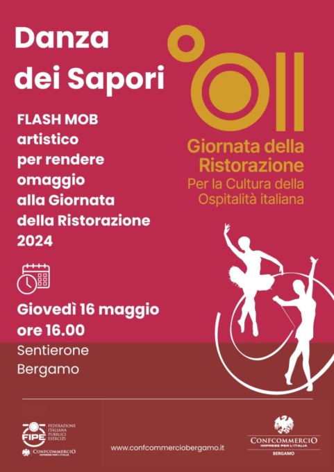 In attesa della “Giornata della ristorazione” arriva la “Danza dei sapori” sul Sentierone