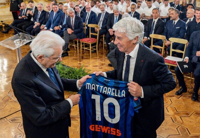 Gasperini da Mattarella: «L’Atalanta è manifesto di meritocrazia»