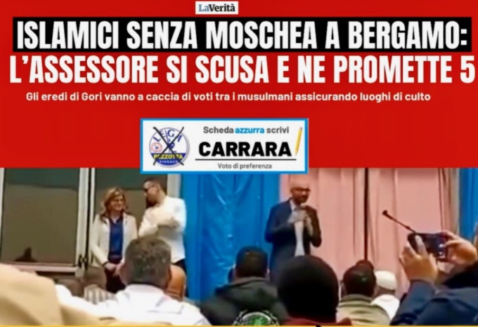 La sporca polemica del centrodestra sulle presunte cinque moschee in arrivo a Bergamo