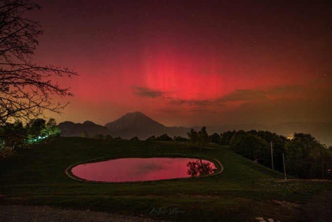 Aurora boreale nei cieli bergamaschi? Non proprio, ma è stata comunque uno spettacolo!