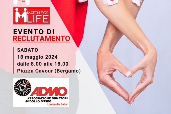 Appuntamento il 18 maggio a Bergamo per chi vuole diventare donatore di Admo