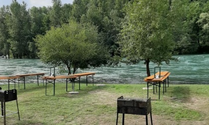 Lite vicino alla spiaggia sull'Adda di Medolago, spunta un coltello: ferito 42enne