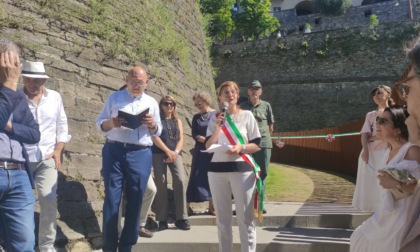 Inaugurato in Città Alta il passaggio pedonale alla cannoniera di San Giovanni