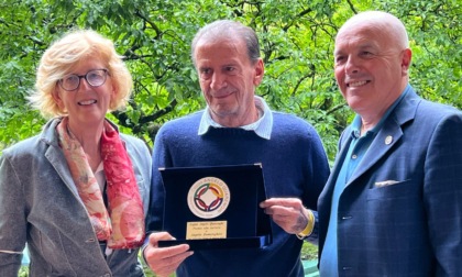 A San Pellegrino premio alla carriera ad Angelo Domenghini, storico giocatore dell'Atalanta