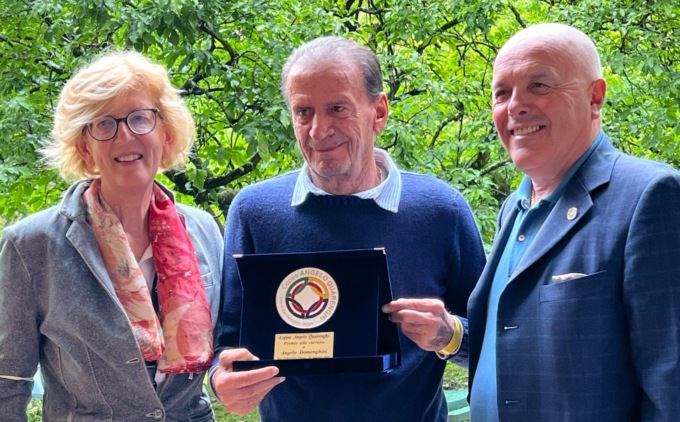 A San Pellegrino premio alla carriera ad Angelo Domenghini, storico giocatore dell’Atalanta