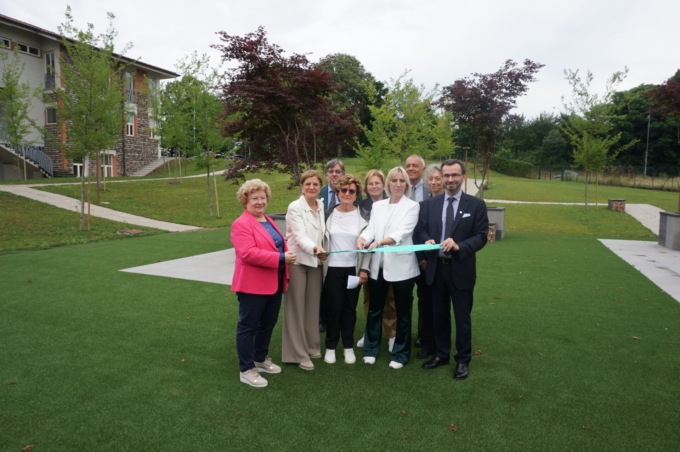 Inaugurata l’area verde al Polo di formazione universitaria Papa Giovanni XXIII a Bergamo