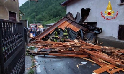 Tromba d'aria in Bergamasca: tetti scoperchiati, alberi caduti e allagamenti