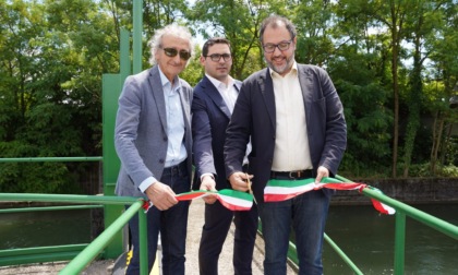 Il Consorzio di bonifica ha inaugurato a Bagnatica le opere a tutela del territorio tra Oglio e Serio