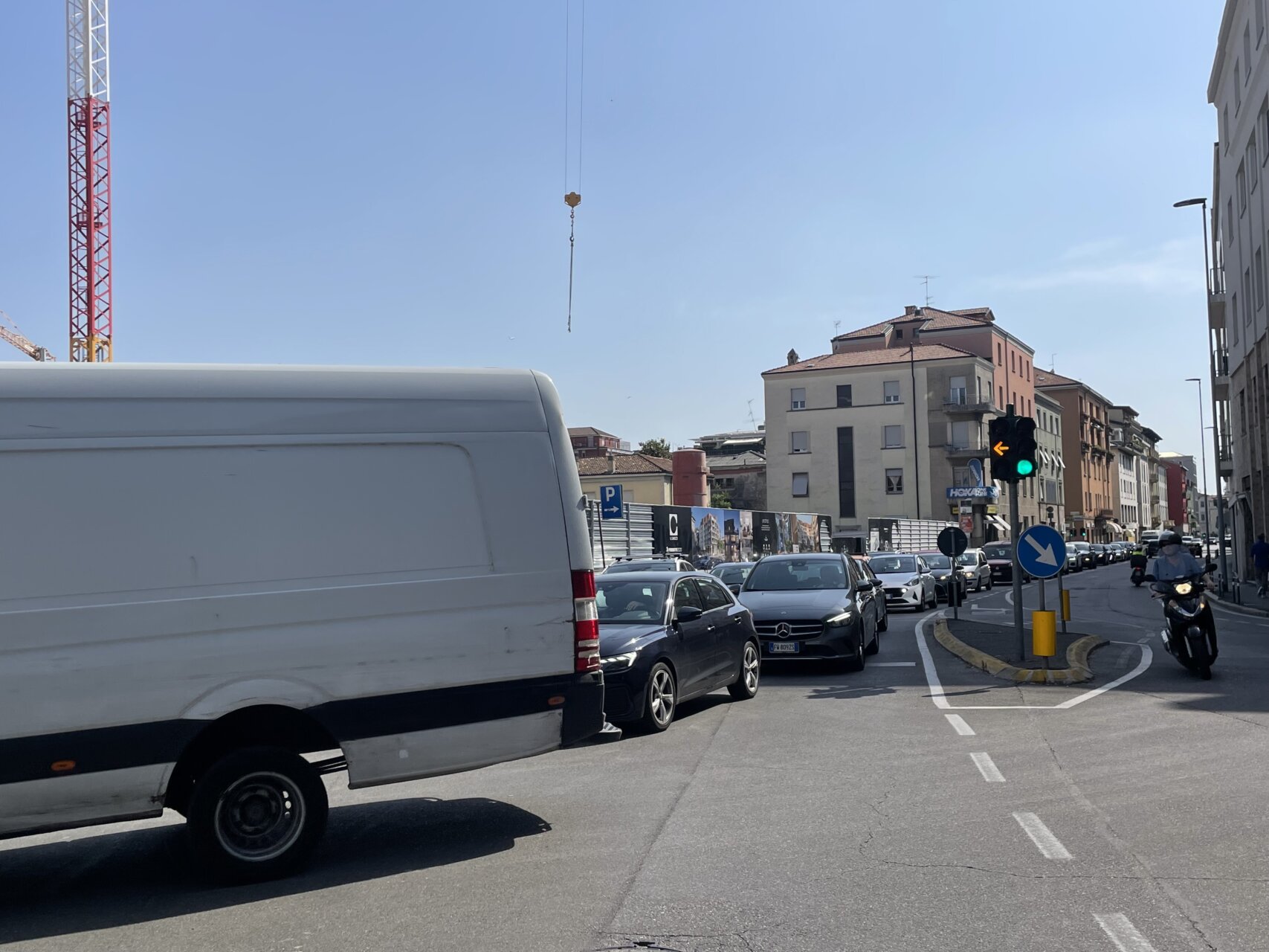 traffico via madonna della neve