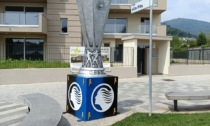 La riproduzione del trofeo dell'Europa League dell'Atalanta arriverà a Cisano Bergamasco