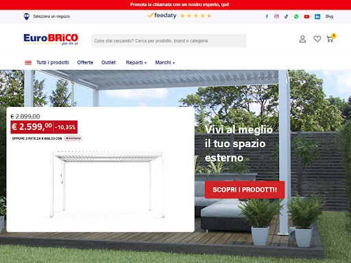 Tutto il necessario per il giardinaggio, il bricolage e il Fai-Da-Te su EuroBrico