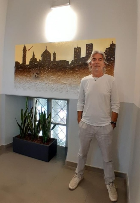 Antico e moderno: il bellissimo quadro regalato dal pittore Gualandris a Osio Sopra
