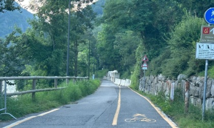 Zogno, ad Ambria riapre (temporaneamente) la ciclopedonale dopo la frana