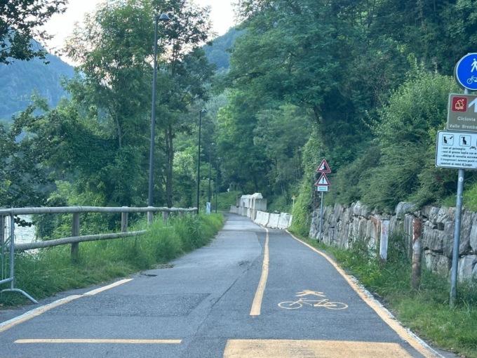 Zogno, ad Ambria riapre (temporaneamente) la ciclopedonale dopo la frana