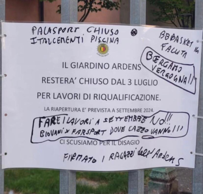 Parco Ardens, Carrara chiede di rimandare i lavori: «Così non permettete ai ragazzi di fare sport»