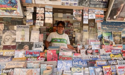 L'edicola di San Bartolomeo a Bergamo continua a sorridere. Ma con Shirlen