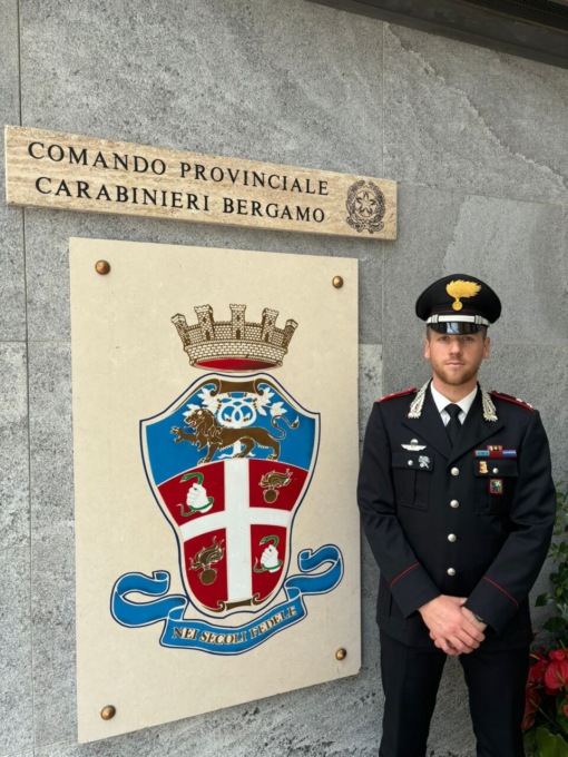 Il nuovo comandante del Nucleo operativo dei carabinieri di Bergamo è il tenente Antonio Caccavella
