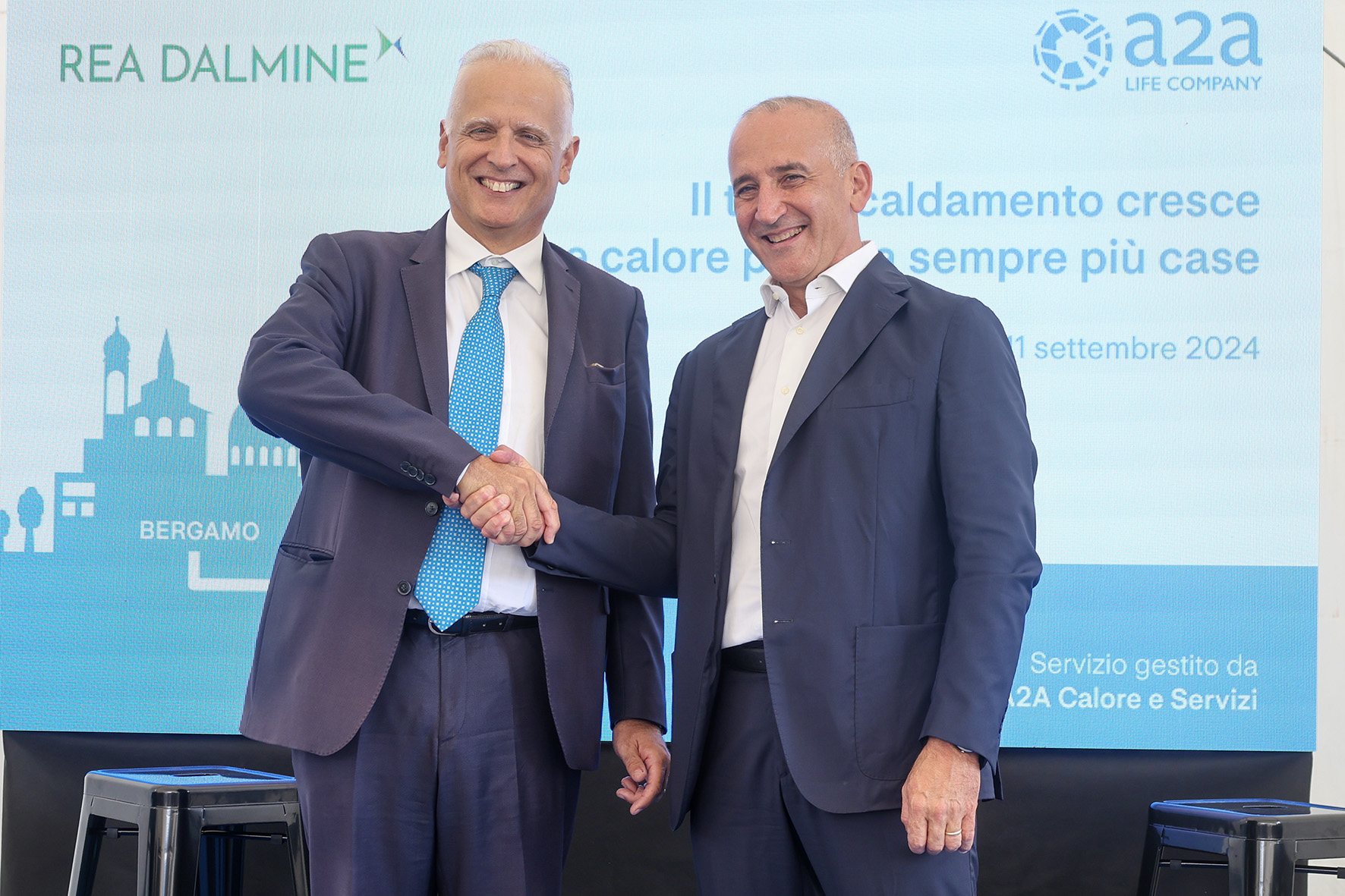 Il teleriscaldamento cresce per dare calore pulito a sempre più case, Inaugurazione presso Rea Dalmine