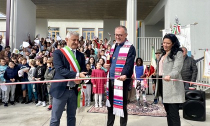 Inaugurati i nuovi spazi (costati tre milioni) alla scuola primaria di Grassobbio