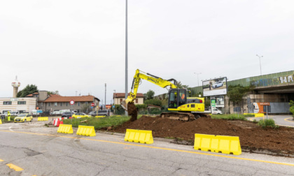 e-Brt, occhio al cantiere per la nuova rotonda a Lallio: le modifiche alla viabilità