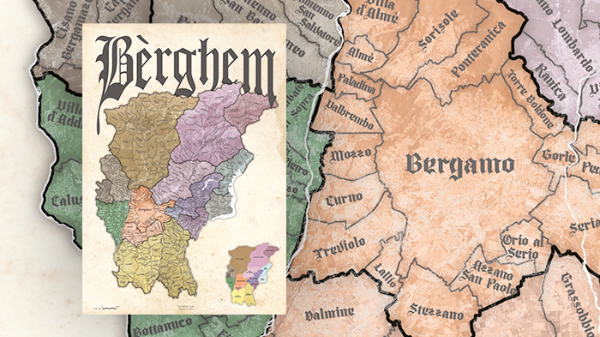 Una mappa della Bergamasca così bella non c’era ancora (l’ha creata Lorenzo di Osio Sopra)