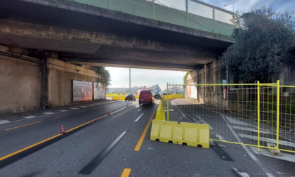 Lavori per la e-Brt, proseguono le attività di cantierizzazione su via per Grumello