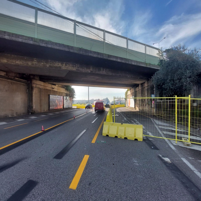 Lavori per la e-Brt, proseguono le attività di cantierizzazione su via per Grumello