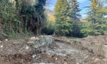 Sono iniziati i lavori sul torrente esondato in Val Guarnasco in località Piazzo, ad Albino