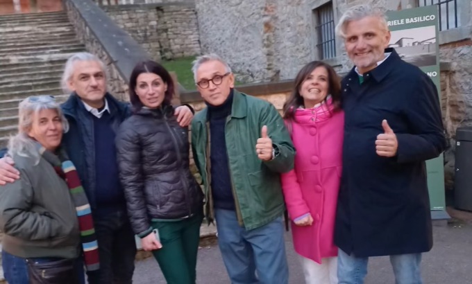 Lo chef Bruno Barbieri avvistato a Bergamo per girare una puntata di “4 Hotel”