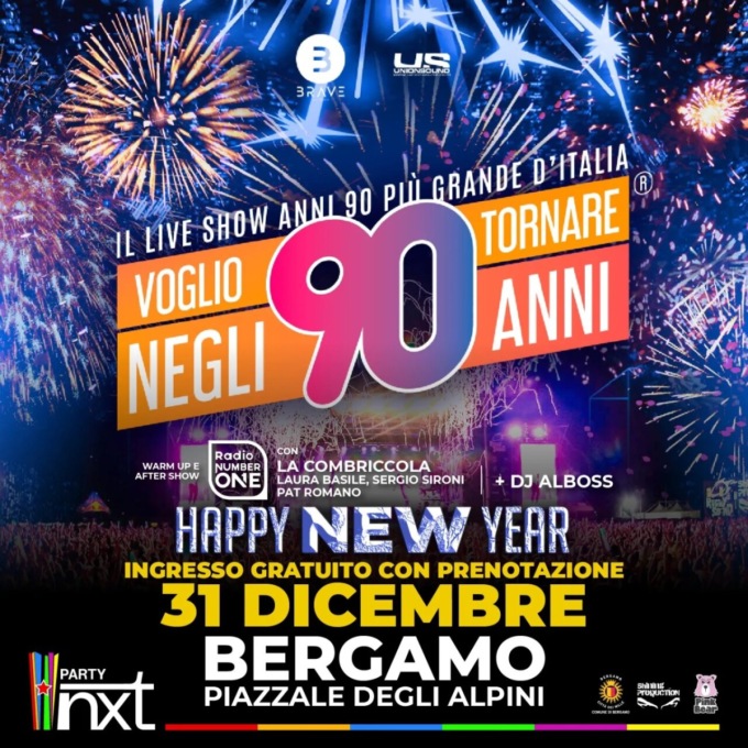 Il Capodanno a Bergamo? Tuffo nella dance anni Novanta a Piazzale Alpini
