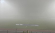 Nebbia fittissima a Caravaggio: rinviata la partita tra Atalanta U23 e Union Clodiense