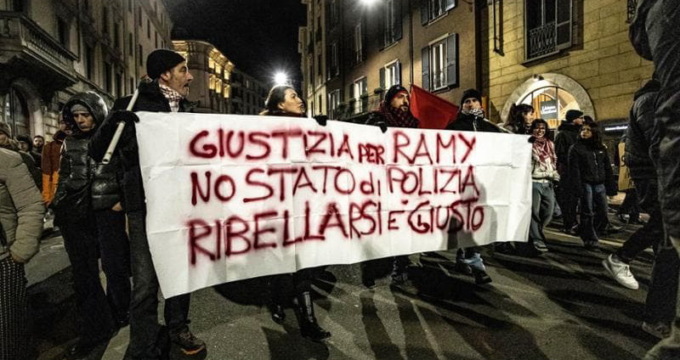 Anche a Bergamo un presidio di protesta per la morte a Milano del giovane Ramy Elgaml