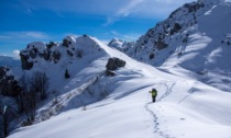 In silenzio verso il Passo di Grialeggio, in Val Taleggio. Tra neve e animali selvatici