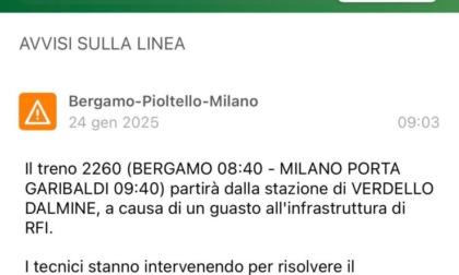 Milano-Bergamo via Carnate, treno soppresso per quattro giorni e altri disagi