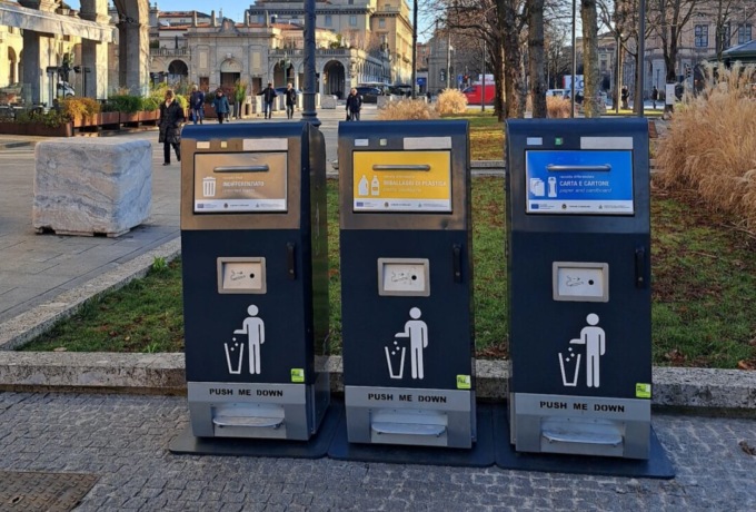 Entrano in funzione a Bergamo i 150 “cestini intelligenti”. Al via il periodo di monitoraggio