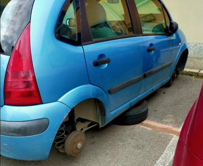 Cresce l’allarme per i furti di ruote e cerchioni a Dalmine: sempre più segnalazioni