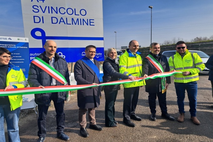 Foto e video dell’inaugurazione del nuovo svincolo A4 a Dalmine: «Momento epocale»