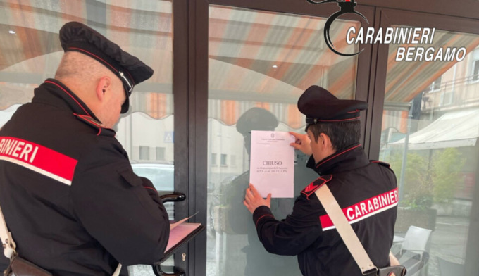 Liti violente, alcol e spaccio di droga: sospeso per cinque giorni un bar di Zanica