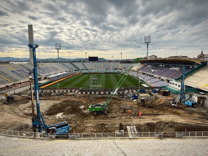 Fiorentina-Atalanta si gioca in un cantiere, con 300 bergamaschi e mezzo stadio chiuso